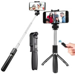 4-in-1 Tripod Selfie Stick Black ABS