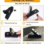 Black Mouse Trap Compact ABS Plastic Pets Control