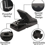 Black Mouse Trap Compact ABS Plastic Pets Control