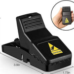 Black Mouse Trap Compact ABS Plastic Pets Control