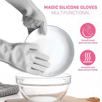 Turquoise Silicone Dish Washing Gloves