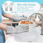 Turquoise Silicone Dish Washing Gloves